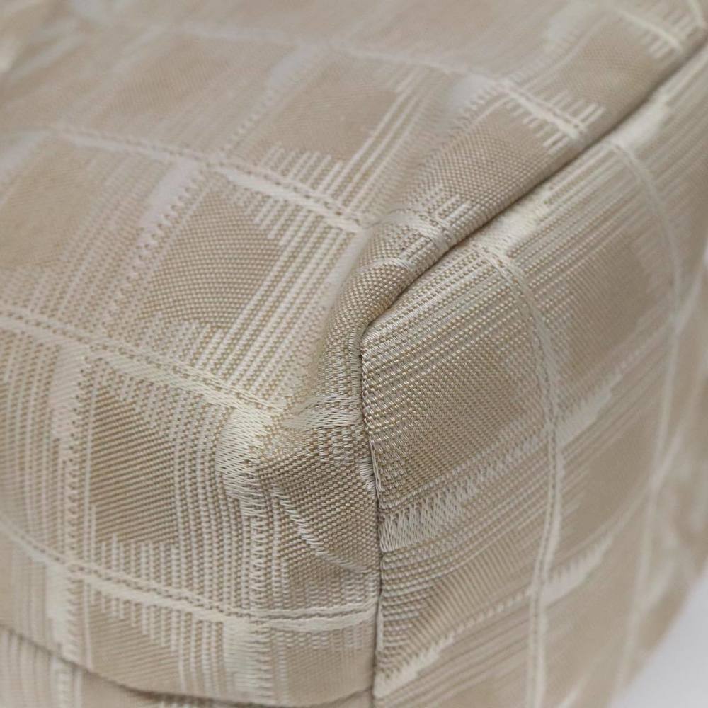 CHANEL New Travel Line Purse Pouch Nylon Beige CC Auth yk17133 - Picture 16 of 16